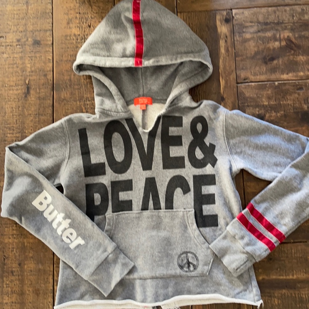 Girl’s BUTTER hoodie sweatshirt. Size 8/10